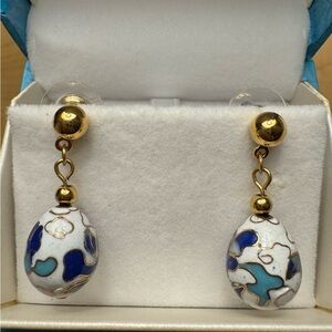 Cloisonné Enamel Earrings